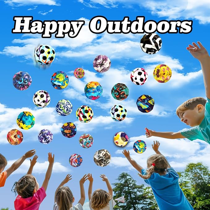 6 Pack Astro Jump Ball, Multicolored Spaceballs, Super High Bouncing Lightweight for Children, Bouncy Balls, Jumping Toy for Stress Relief