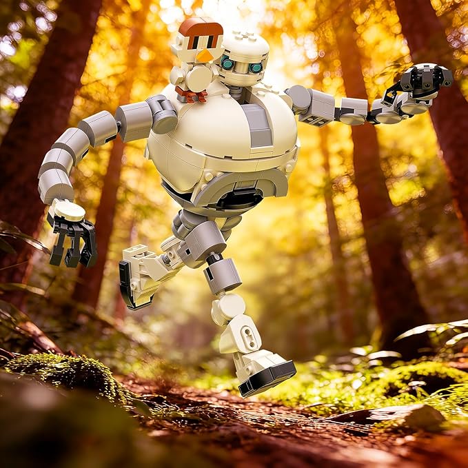 Wildar Robot Building Set with Brightbill for Boys 8-14, Classic Movie Cartoon Robot Action Figure Model Toy, Home Office Decor, Great Birthday Gifts for Fans Adults Kids, 367 PCS