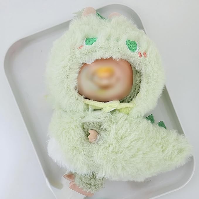 Doll Clothes Dinosaur Set for 17cm Dolls, Suitable for Dolls Exquisite Accessories Cute Clothe Dress up Unique Style (NO Doll)
