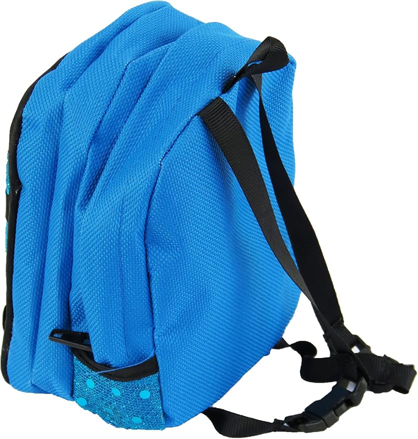American Fashion World Doll Teal Sequin School Backpack for 18-Inch Dolls | Premium Quality & Trendy Design | Dolls Accessories for Popular Brands