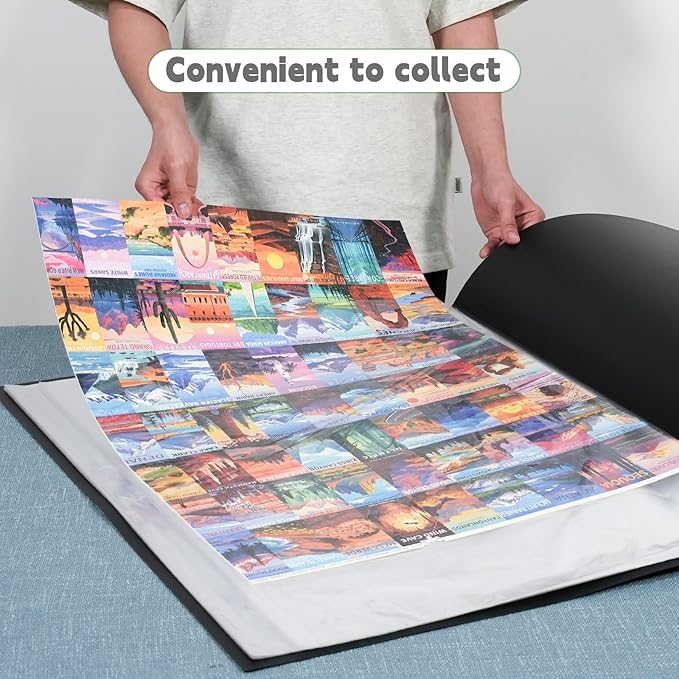 ALL4JIG Puzzle Saver – 24-Pack Puzzle Glue Sheets for 1000-3000 Pieces, Self-Adhesive Sticker Sheets, Easy to Preserve & Frame Jigsaw Puzzles