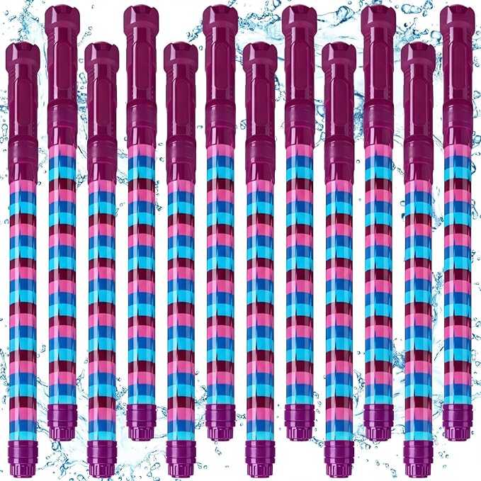 12 Pack Video Game Water Blaster 15.75 in Water Shooter Blasters Gun Party Favors for Kids Summer Outdoor Swimming Pool Backyard Beach Summer Games