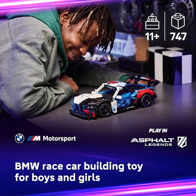 LEGO Technic BMW M4 GT3 EVO Race Car Toy - Building Toy for Boys & Girls, Ages 11+ - Model Car Display Kit for Bedroom Decor - Gift for Birthdays - 42226