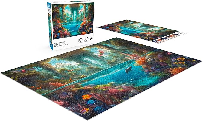 Buffalo Games - Noah Bay - Palace Gardens - 1000 Piece Jigsaw Puzzle for Adults - Challenging Puzzle Perfect for Game Nights - Finished Size is 26.75 x 19.75