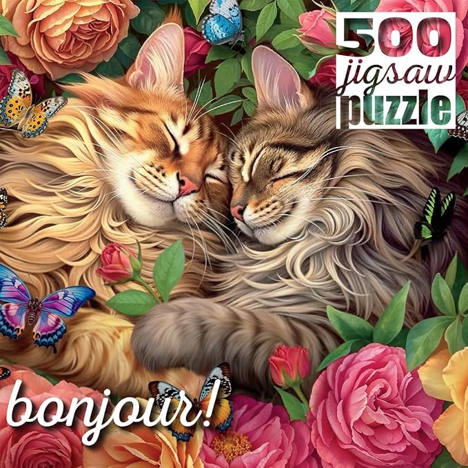 Buffalo Games - Brigid Ashwood - Cats in Love - 500 Piece Jigsaw Puzzle for Adults -Challenging Puzzle Perfect for Game Nights - Finished Size is 21.25 x 15.00