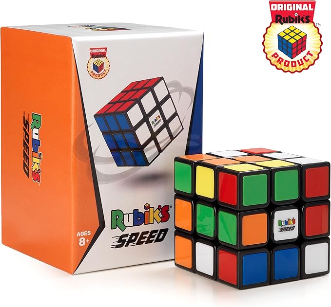Rubik’s Cube, 3x3 Magnetic Speed Cube, Problem-Solving Brain Teaser, Classic Color-Matching Puzzle, Fidget Toy, Sensory Puzzle for Adults, Teens, Kids, for Ages 8 & Up