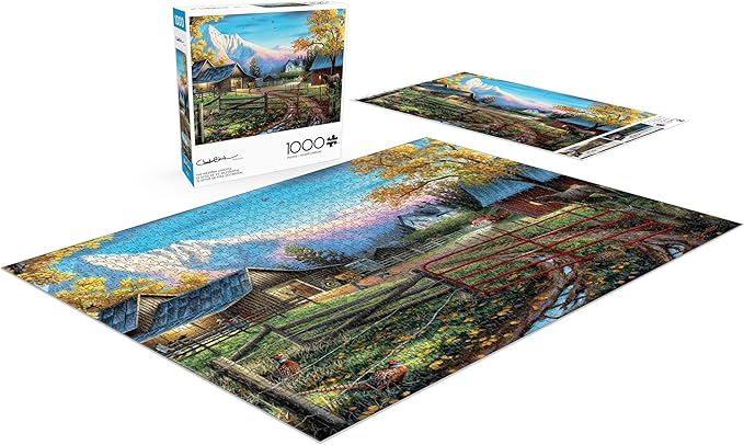 Buffalo Games - Country Life - Charles Black - The Western Lifestyle - 1000 Piece Jigsaw Puzzle for Adults - Challenging Puzzle Perfect for Game Nights - Finished Size is 26.75 x 19.75