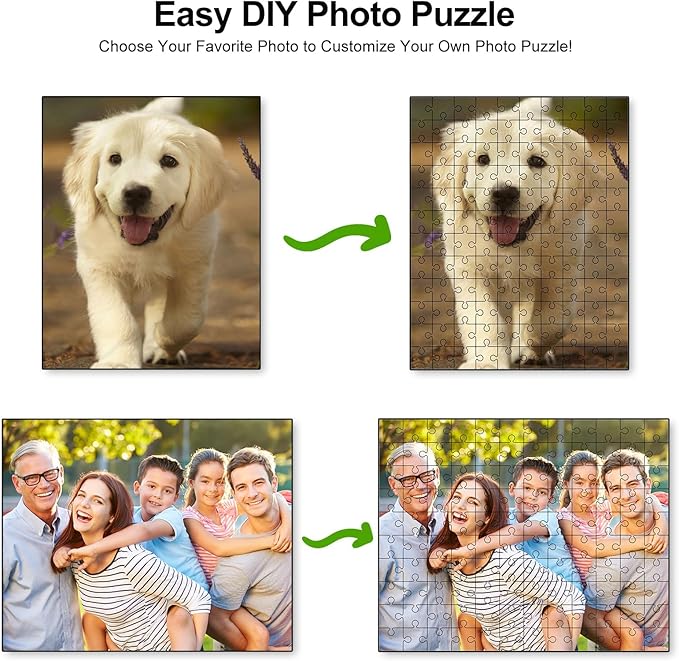 Custom Puzzle from Photos 1500 Pieces,Personalized Jigsaw Puzzle for Adult Kids, Make Your Own Photo Puzzle from Picture, Birthday Gift for Women Men GF BF Wedding Chrismas (1500 PCS-Vertical)