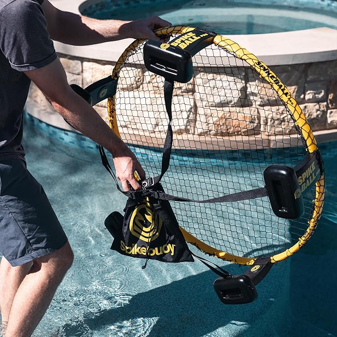 Spikeball Spikebuoy on Water Accessory – Play in The Pool or at The Beach – Use with Standard, Pro and Weekender Sets – Includes Leg Floats and Anchor Bag