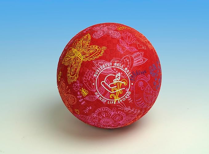 Handi Life Sport | Little Butterfly Bell Ball | Lightweight Audible Ball with Inflatable Rubber & Tactile Grip| Therapy & Recreation | Adaptive Sports