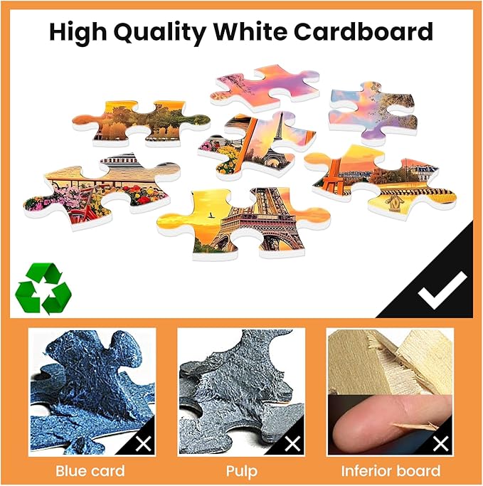 500 Piece Puzzles for Adults,Jigsaw Puzzles 500 Pieces Tower Puzzles for Adults 500 Pieces Romance Sunset Puzzle Adult Jigsaw Puzzles Games Premium Cardboard Puzzle for Tabletop Family Activity Gift