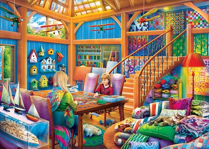 Masterpieces 550 Piece Jigsaw Puzzle for Adults, Family, Or Kids - Hobby Time - 18"x24"