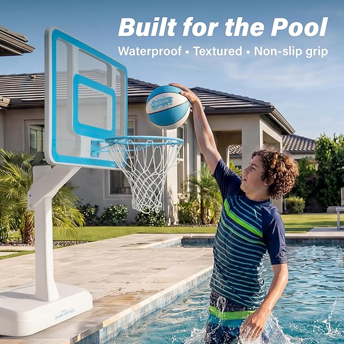 GoSports Water Basketballs 2 Pack - Choose Between Size 3 and Size 6, Great for Swimming Pool Basketball Hoops