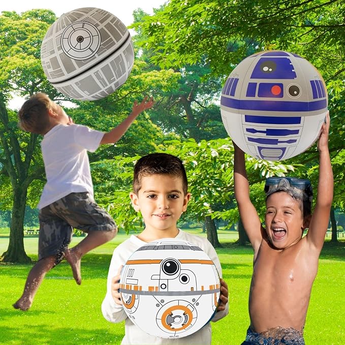 nacnic Large Play Balls Set of 12 - Fun Indoor and Outdoor Gift - Can Use for Play/Room Decor/Party Decor/Pool Inflatable Water Toys…