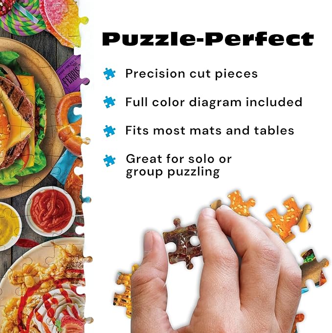 Buffalo Games - Fun Fair Food - Lars Stewart - 1000 Piece Jigsaw Puzzle for Adults - Vibrant Summer Fair Scene with Mouth-Watering Treats - Challenging Puzzle Perfect for Game Nights - Made in the USA