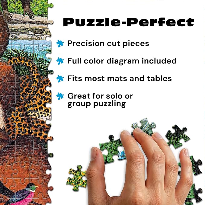 Buffalo Games – 300 Charles Wysocki: Chumbuddies Oversized Piece Jigsaw Puzzle Larger Shapes - Great for Adults, Seniors, Family, Kids, Easy to Grip
