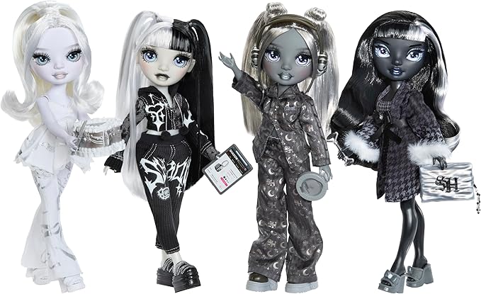 Rainbow High Shadow High Girl's Night Shanelle Onyx- Grayscale 11" Fashion Doll. Black Hair. Black Outfit. Girl's Night Accessories and Comb.