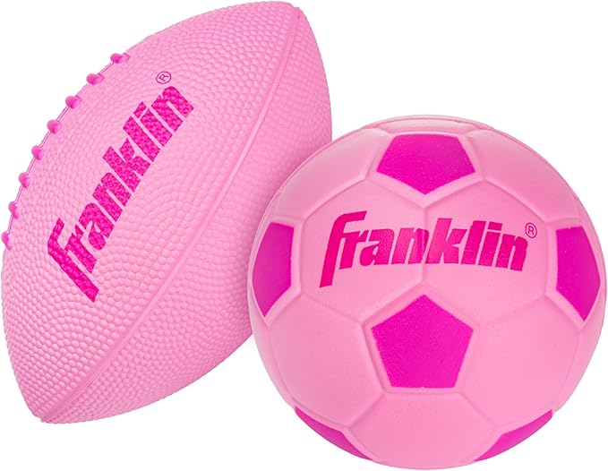 Franklin Sports Kids Foam Sports Balls - Indoor + Outdoor Soft Foam Toy Balls for Kids - Perfect Backyard + Practice