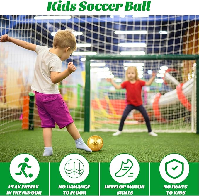 DLUGOPIS Sparkling Pink Toddler Soccer Ball - Mini, Age 3-8, Indoor/Outdoor, Small Size for Boys & Girls (Sparkling Pink, 1)