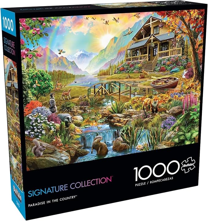 Buffalo Games - Adrian Chesterman - Paradise in The Country - 1000 Piece Jigsaw Puzzle for Adults -Challenging Puzzle Perfect for Game Nights - Finished Size is 26.75 x 19.75