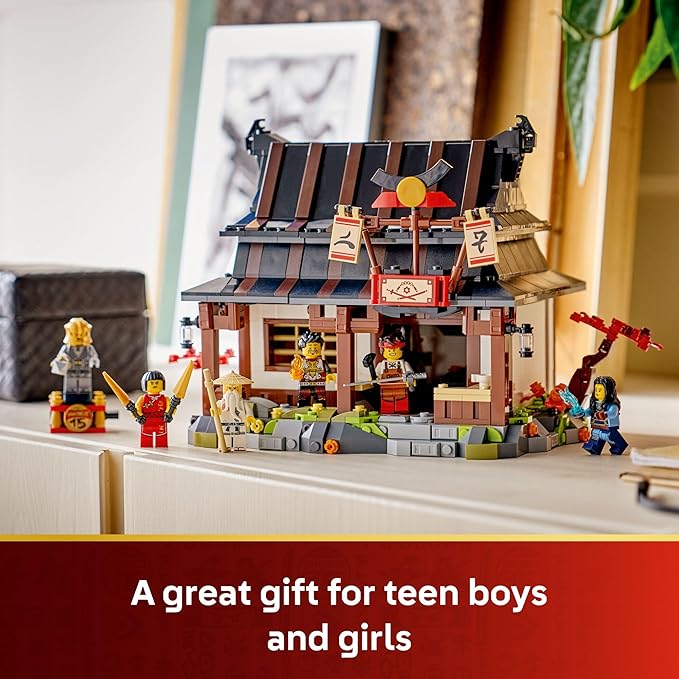 LEGO NINJAGO Four Weapons Blacksmith 15th Anniversary Building Toy for Kids, Ages 14+ - Ninja Playset W/Collectible Elemental Master of Earth + 4 Minifigures - Gift Idea for Teen Boys & Girls - 71858