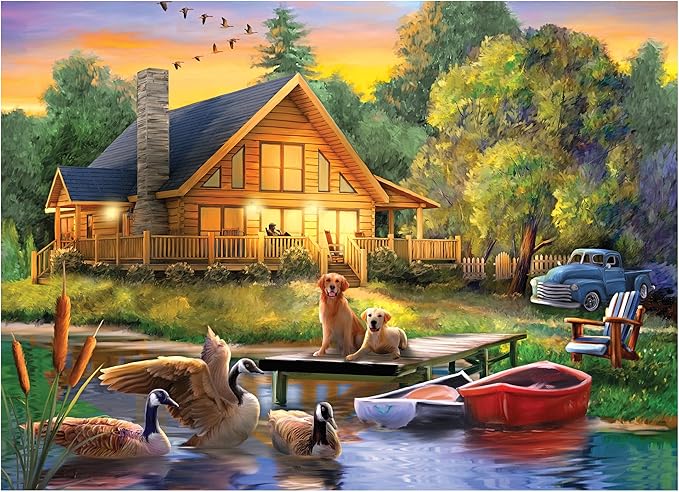 RoseArt - Puzzle Collector - Guardians of The Lake, 1000 Piece Jigsaw Puzzle for Adults