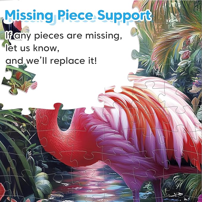 4-Pack 100 Piece Puzzles for Kids Ages 4-6 6-8 Year Old - Tigers Bears Farm Flamingos, Jigsaw Puzzles for Kids Ages 8-10, Learning Educational Children Puzzles 5-8 for Boys and Girls