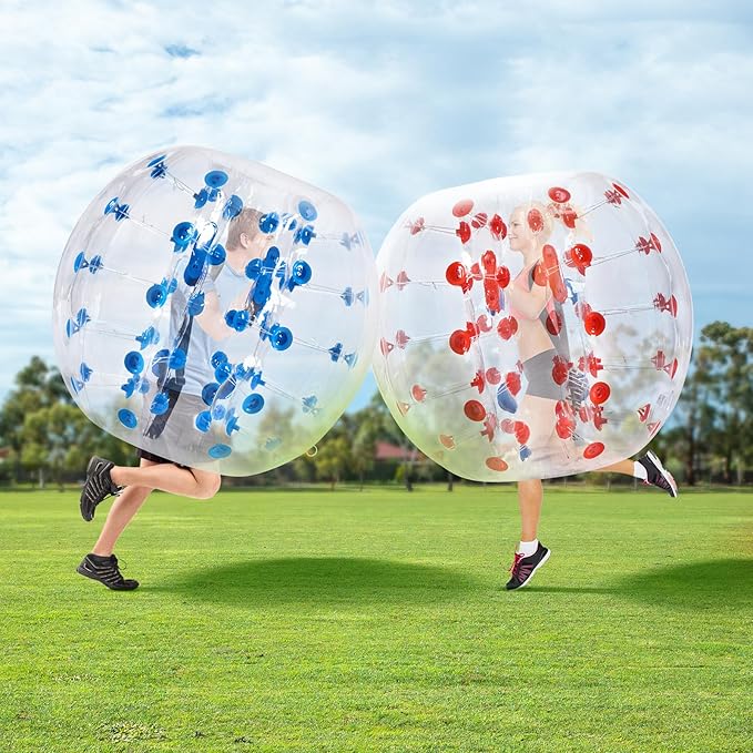 VEVOR Inflatable Bumper Ballѕ 2 Packs; 2FT/3FT/4FT/5FT Body Size Adult Human Bubble Ballѕ, Bumper Bubble Soccer Ballѕ for Teens/Adults