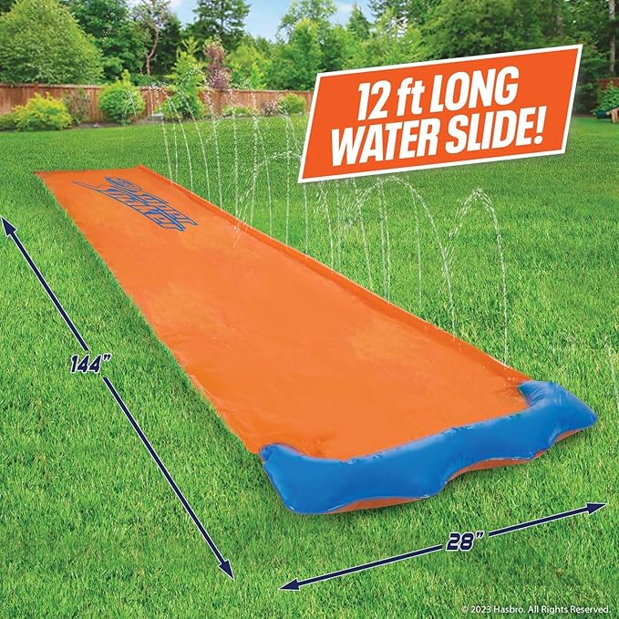 NERF Super Soaker Blast Water Slide – 12 Ft Kids Water Slide for Outdoor Summer Fun