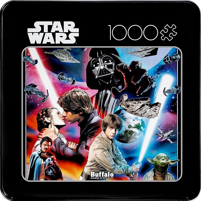 Buffalo Games - Star Wars - You'll Find I'm Full of Surprises - 1000 Piece Jigsaw Puzzle for Adults - Collectible Tin Case - Finished Size is 26.6 x 19