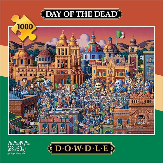 Buffalo Games - Eric Dowdle - Day of the Dead - 1000 Piece Jigsaw Puzzle for Adults -Challenging Puzzle Perfect for Game Nights - Finished Size is 26.75 x 19.75