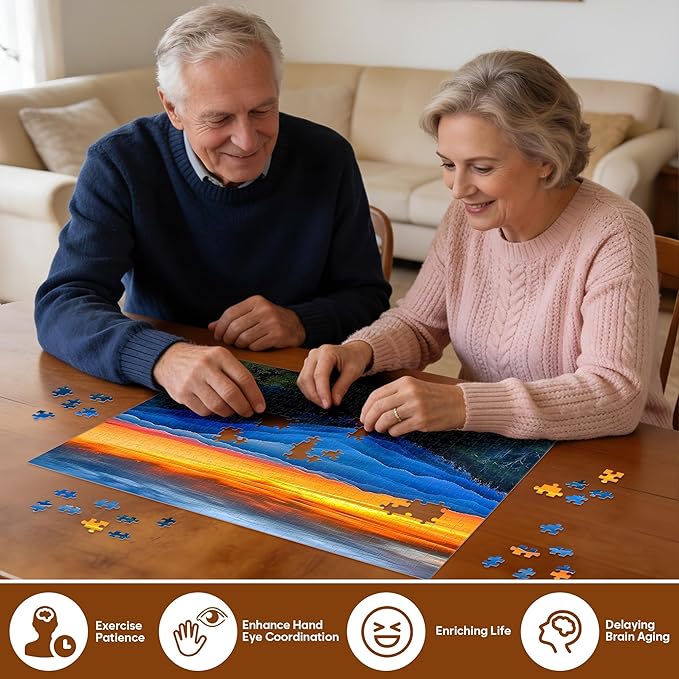 Jigsaw Puzzles 500 Pieces for Adults Puzzle Landscape Challenging Puzzle for Teens Elderly Natural Scene Hard Puzzles Great Gift for Friends Family Activity Fun Puzzle Games Toys 20.5"X15"