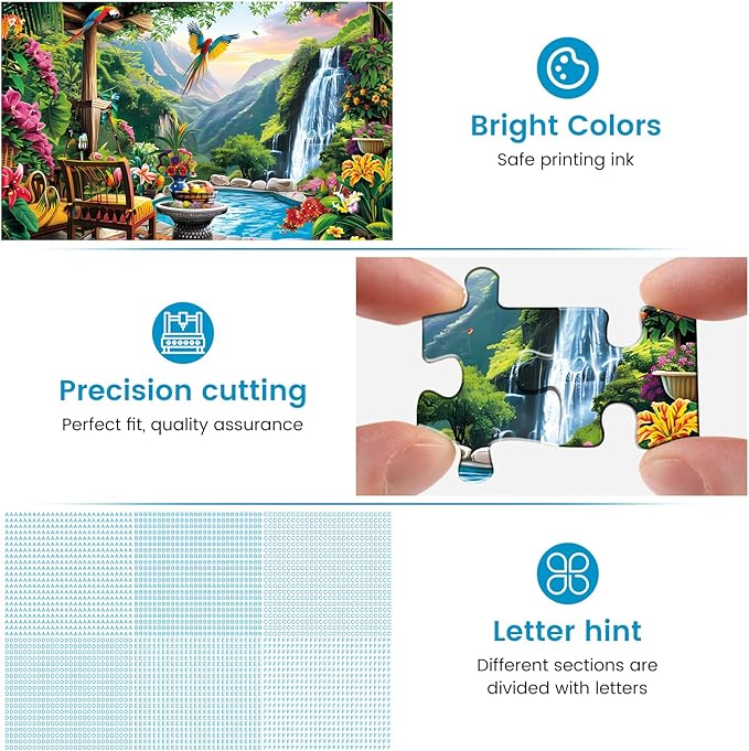 500 Pieces Puzzle for Adults Mountain Forest Jigsaw Puzzle 500 Pieces Recycled Cardboard Jigsaw Puzzles for Adults Family Challenging Game Home Decor Gift Toy for Teens Seniors 20.5 * 15 inch