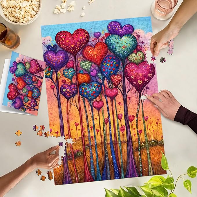 Tree of Love Jigsaw Puzzle, 1000 Piece Puzzle for Adults, Impossible Hard Difficult Challenging Puzzles for Adults 1000 Pieces, Home Decoration Puzzle, Interlock Perfectly No Dust