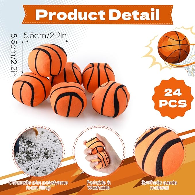 Liliful 24 Pcs 2.56 Inch Footbag Bulk Small Hacky Ball Multicolored Foot Indoor Toy for Kids Adults Teens Beginners Gifts Juggling Playing Games Party Favors