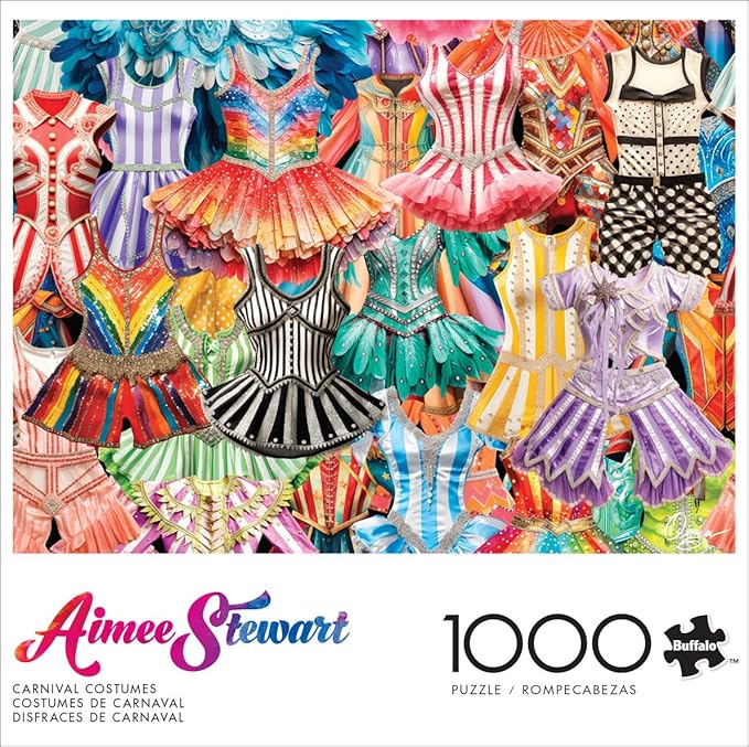 Buffalo Games - Aimee Stewart - Carnival Costumes - 1000 Piece Jigsaw Puzzle for Adults -Challenging Puzzle Perfect for Game Nights - Finished Size is 26.75 x 19.75