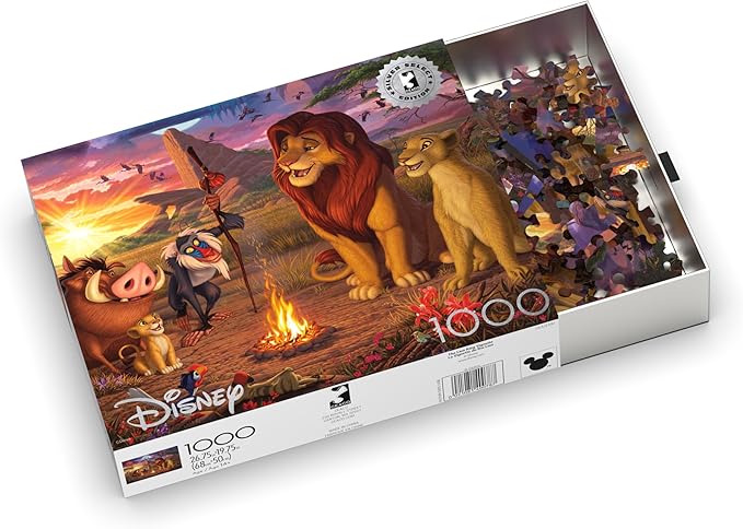 Ceaco - Silver Select - Disney - Steve Read - The Lion King Vignette - 1000 Piece Jigsaw Puzzle for Adults - Challenging Puzzle Perfect for Game Nights - Finished Size is 26.75 x 19.75
