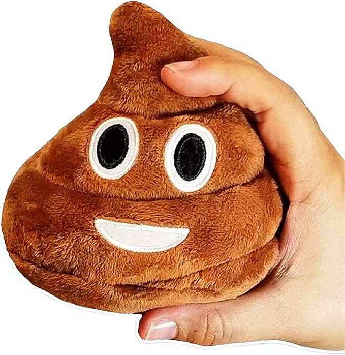 Funny Plush Poop Toy with 7 Fart Sounds - Easter Basket Stuffers for Kids & Teens - Great As A Dog Toy with Long Lasting Build - Hilarious for Spring Prank Toy & Easter Gag Gifts, 4 x 4.5