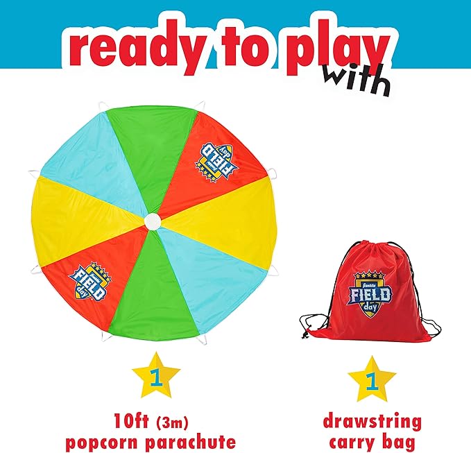 Franklin Sports 10ft Popcorn Parachute