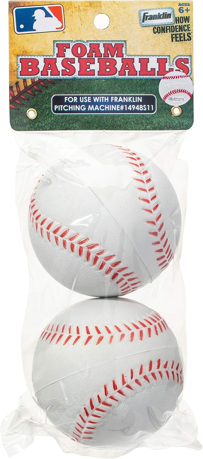 Franklin Sports MLB Replacement Foam Balls 2 pk No. 14941