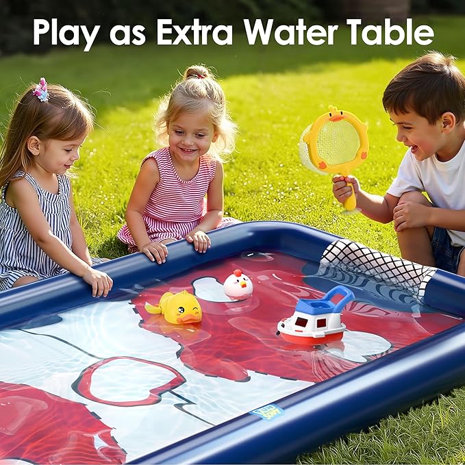 Funscape Kids Hockey Pool Game Toys, Big Inflatable Water Play Floating Toy, Fun Swimming Pool Float, Outdoor Activities Yard Beach Sports, Cool Summer Family Party Gift 5 6 8 10 12 Yr Boys Teen Adult