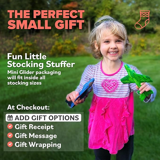 Toy Airplane For Kids - Boo Basket Stuffers for Kids - Durable EVA Foam Plane - Air plane Toy Stocking Stuffers - Small Gifts For Boys & Girls 2026 Foam Glider Plane - Fun Kid Glider Airplanes Toys