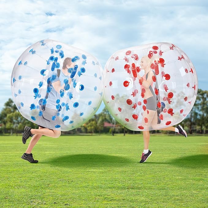 VEVOR Inflatable Bumper Ballѕ 2 Packs; 2FT/3FT/4FT/5FT Body Size Adult Human Bubble Ballѕ, Bumper Bubble Soccer Ballѕ for Teens/Adults