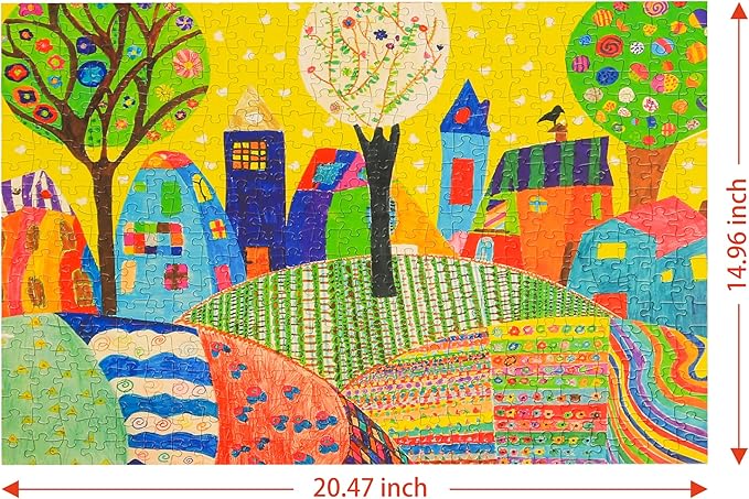 Lavievert 500 Piece Jigsaw Puzzle Game for Adults - Drawing Fun