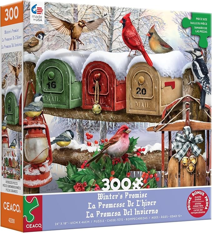 Ceaco - Winter's Promise - 300 Oversized Piece Jigsaw Puzzle