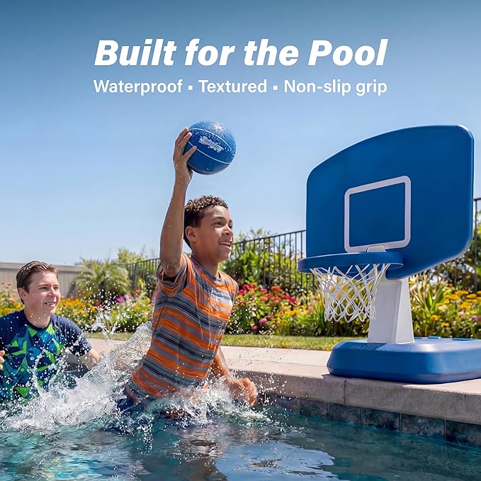GoSports Swimming Pool Basketballs 3 Pack - Red or Blue - Great for Floating Water Basketball Hoops