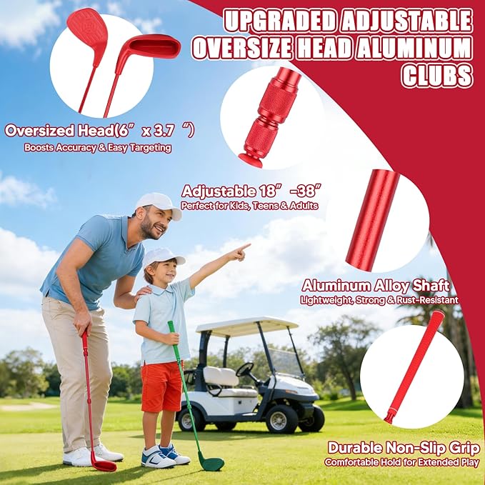 Giant 3-in-1 Outdoor Backyard Party Game Set – Bucket Golf, Yard Pong Basketball & Toss Games – Large Outdoor/Indoor Lawn Games for Adults & Families, Beach & Camping