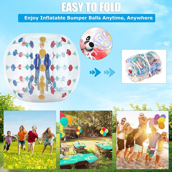 Bumper Bubble Soccer Balls for Teens/Adults, Body Zorb Ball Dia 4FT/5FT(1.2m/1.5m) 1 Pack