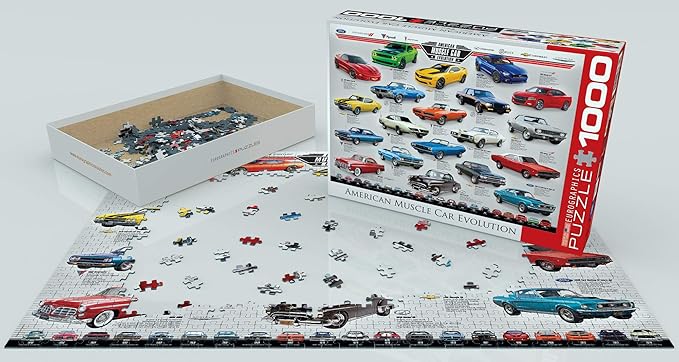EuroGraphics Muscle Car Evolution Jigsaw Puzzle (1000-Piece)