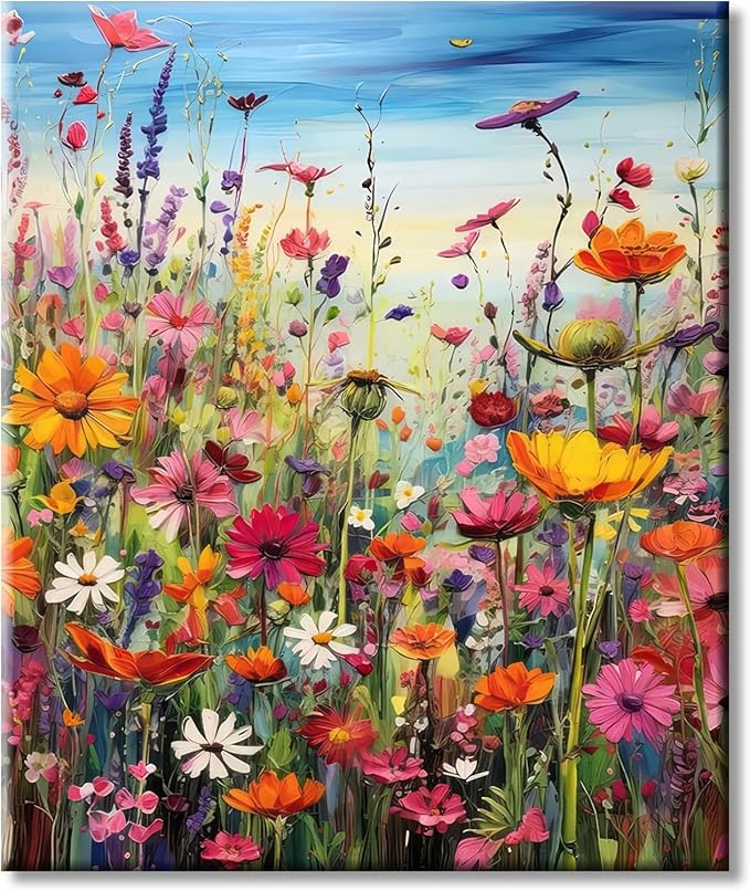 Puzzles for Adults 1000 Pieces, Flowers 1000 Piece Puzzle for Adults, Jigsaw Puzzles 1000 Pieces with Letters On Back Hard Impossible Difficult Challenging Family Puzzle (27.5"X19.6")